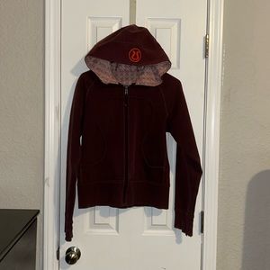 Lululemon Scuba Hoodie size M/L Drama Burgundy Vintage athletica apparel women’s